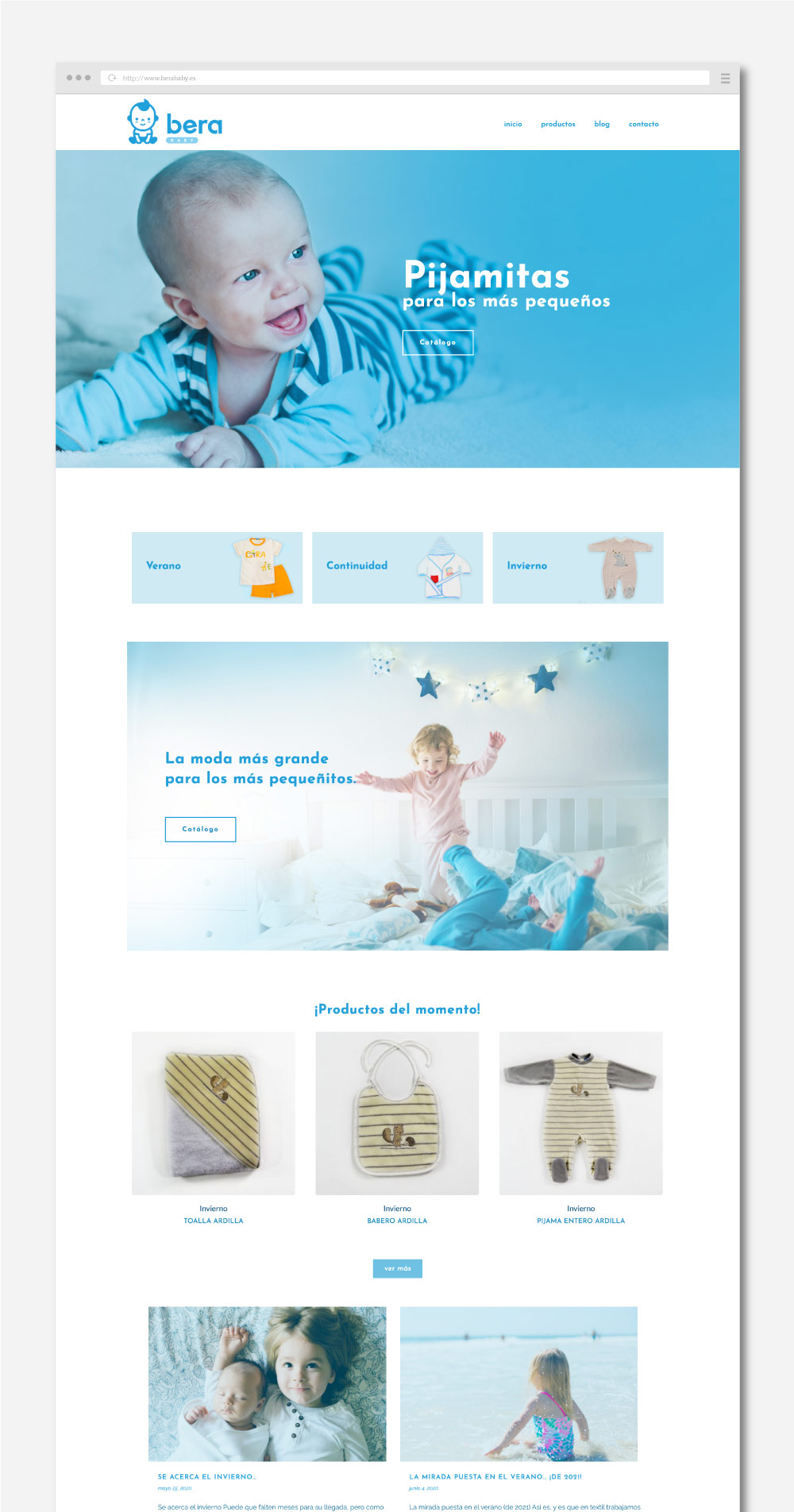 Bera Baby "Pijamas para recién nacidos" — imagen del proyecto