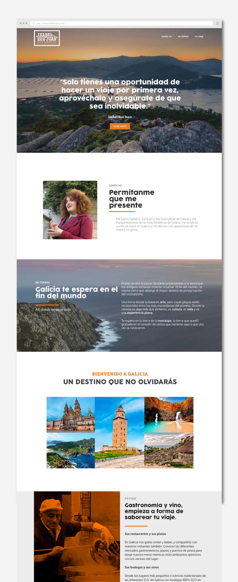 Portada del proyecto Isabel San Juan "Guía turística"